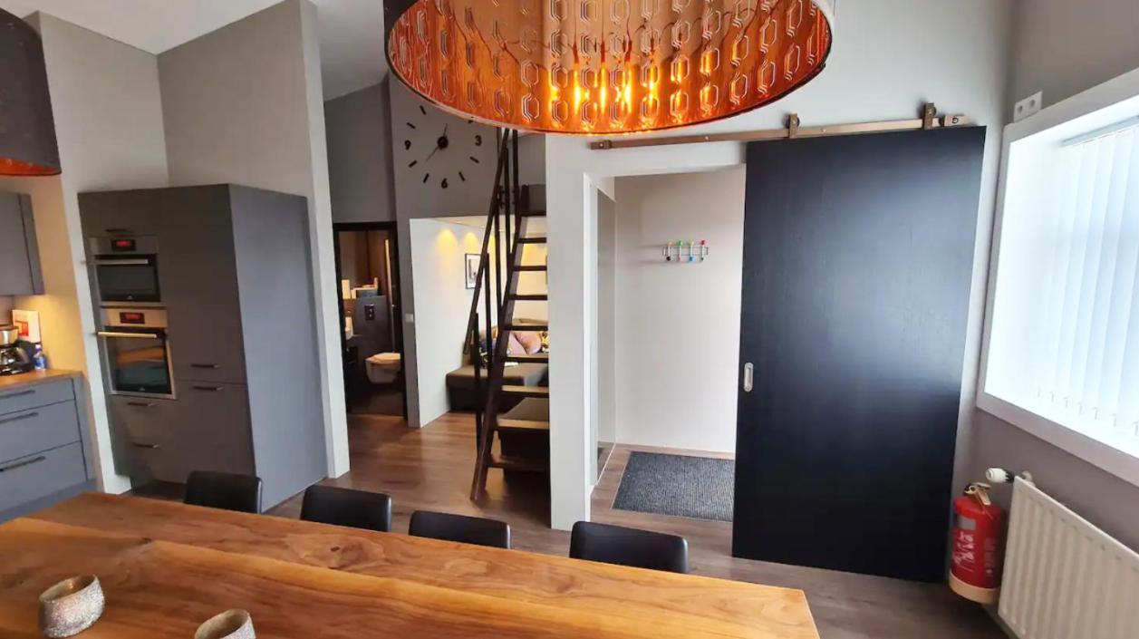 Ferienwohnung Beautiful House With Amazing Sea View. Dalvík Exterior foto